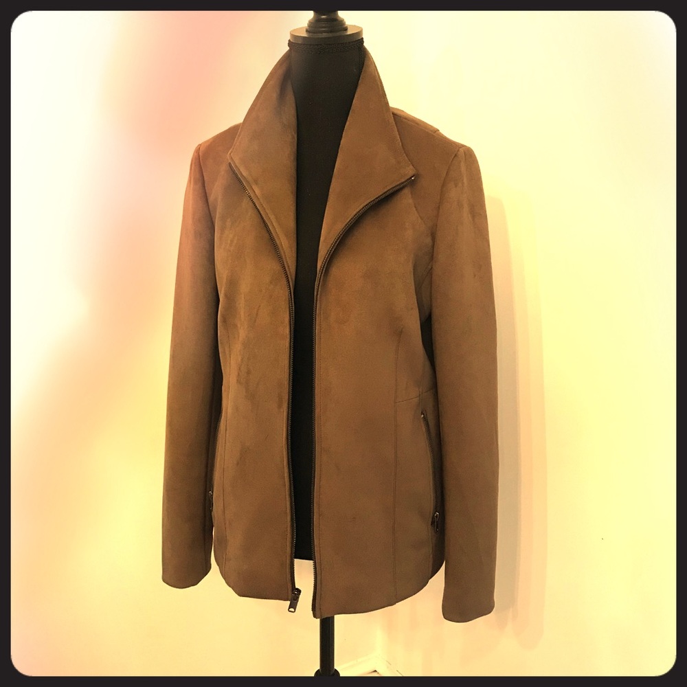 Faux suede jacket